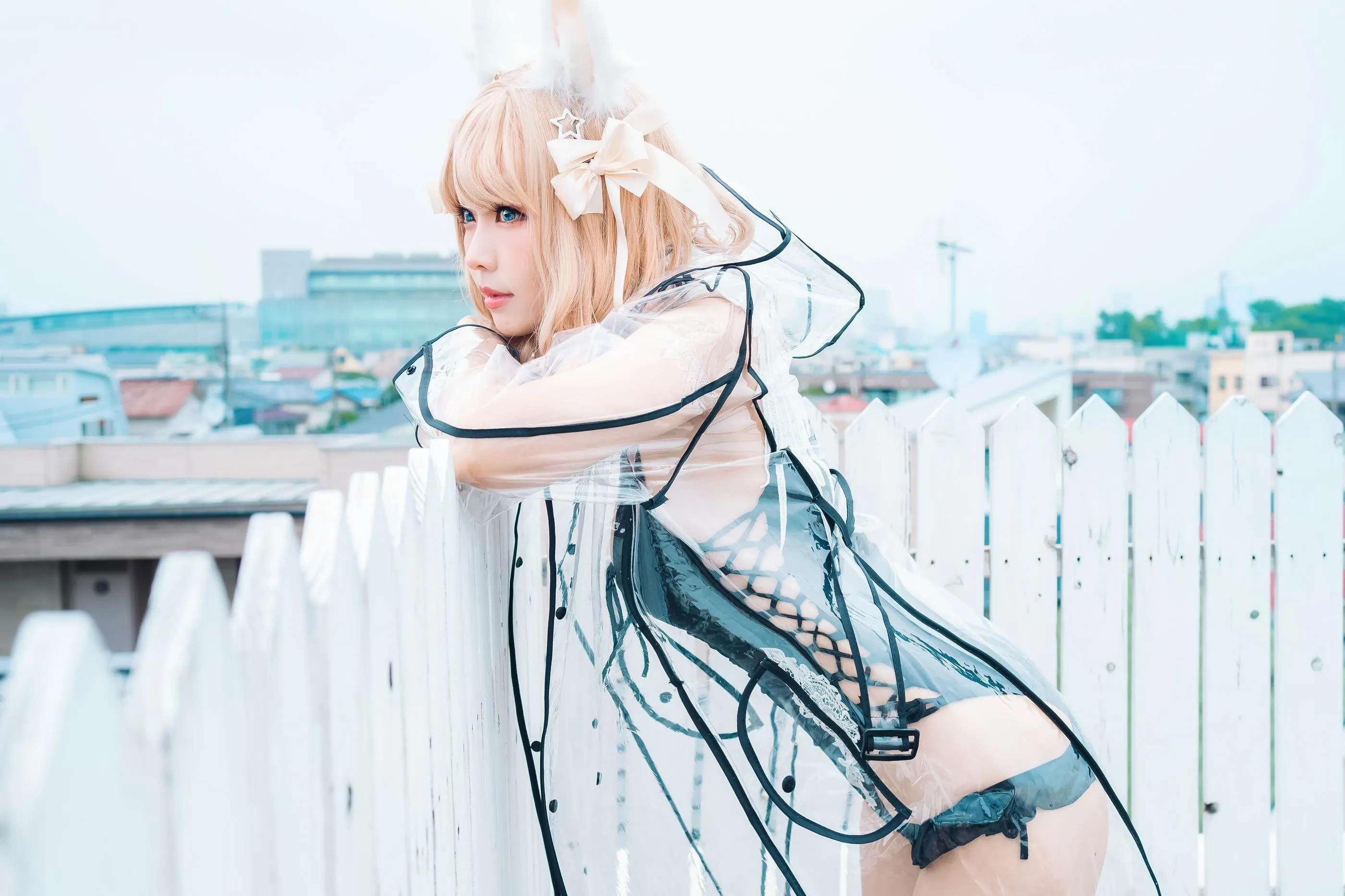 ElyEE子 – NO.82 Fluffy Summer – Original Swimsuit-黑色 [60P]插图8
